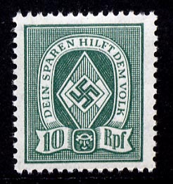 Hitler Youth Movement Contribution Stamp 10pf